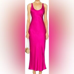 L’AGENCE Akiya satin slip dress